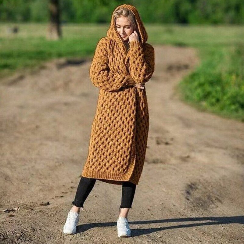 Solara | Kapuzen-Strickjacke mit Kuscheligem Material für Damen