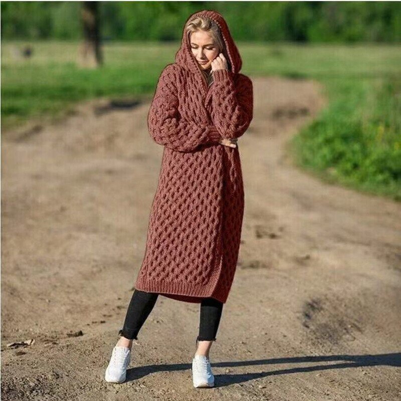 Solara | Kapuzen-Strickjacke mit Kuscheligem Material für Damen