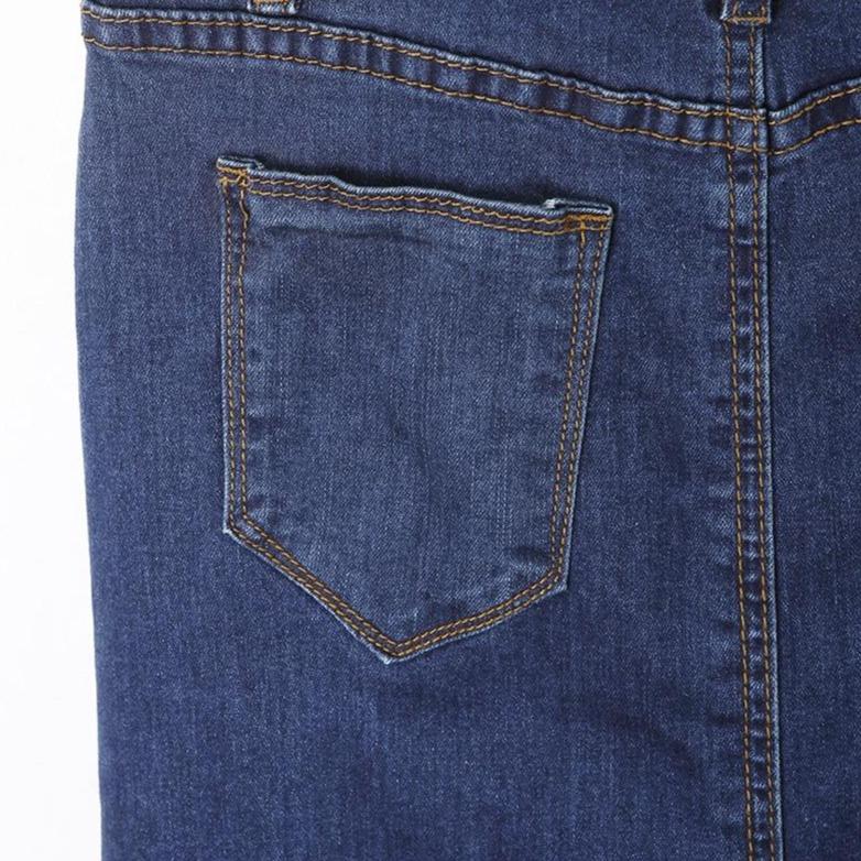 Luna | Denimrock mit Schmalem Schnitt und Praktischen Taschen für Frauen