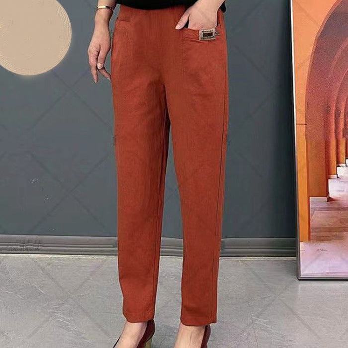 Livia | Baumwollhose mit Gummizug und Bequemem Sitz für Damen