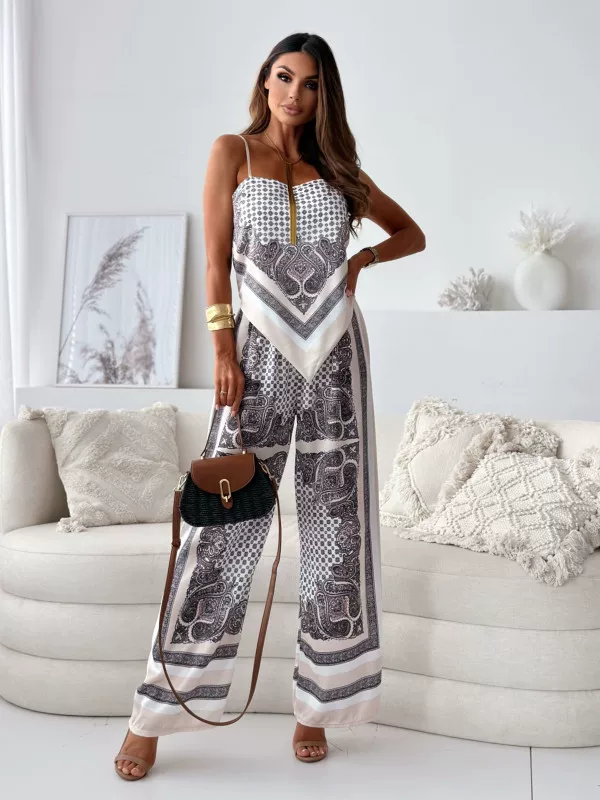 Celestia | Set mit Rückenfreiem Design und Eleganter Hose für den Sommer