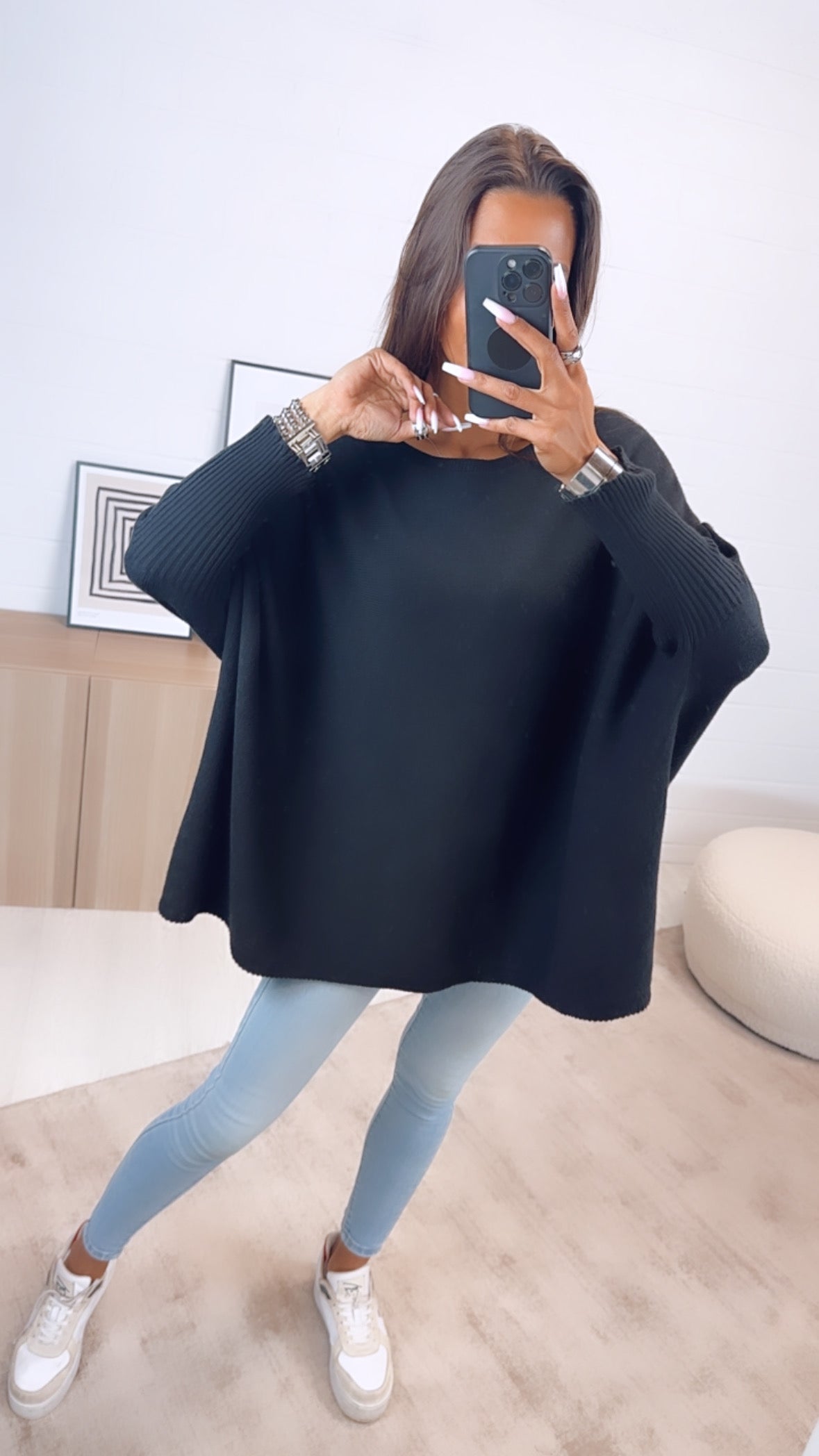 Luna | Pullover mit Weichem Material und Eleganten Fledermausärmeln für Damen