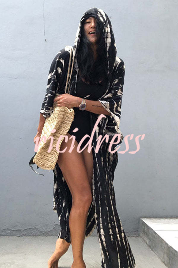 Luna | Überwurf mit Boho-Design und Kapuze für stilvolle Urlaube