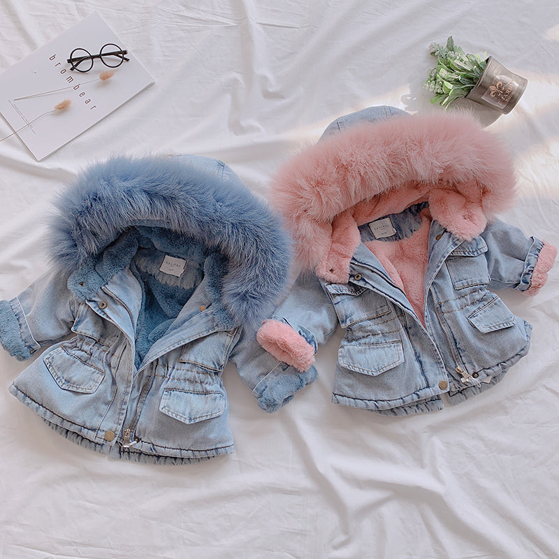 Luna | Jeansmantel mit Luftiger Passform und Verspielt Design für Mädchen