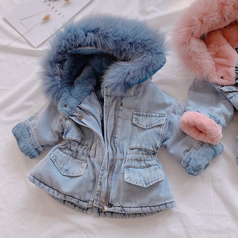 Luna | Jeansmantel mit Luftiger Passform und Verspielt Design für Mädchen