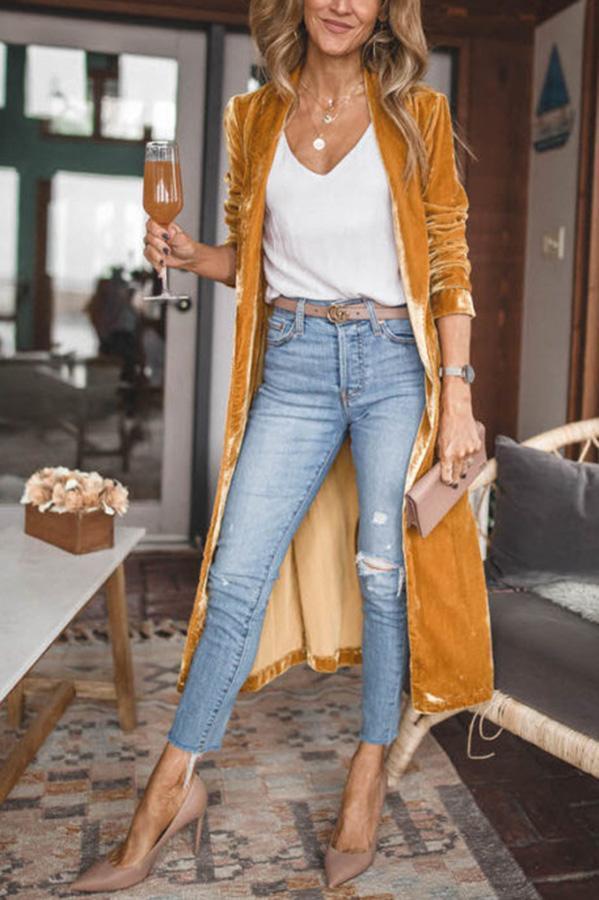 Siena | Kimonojacke aus Samt mit luxuriösem Wildleder und fließender Eleganz für Frauen
