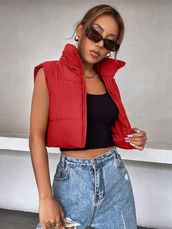 Luna | Wattierte Strickjacke mit Modernem Schnitt und Leichter Isolierung für Frauen