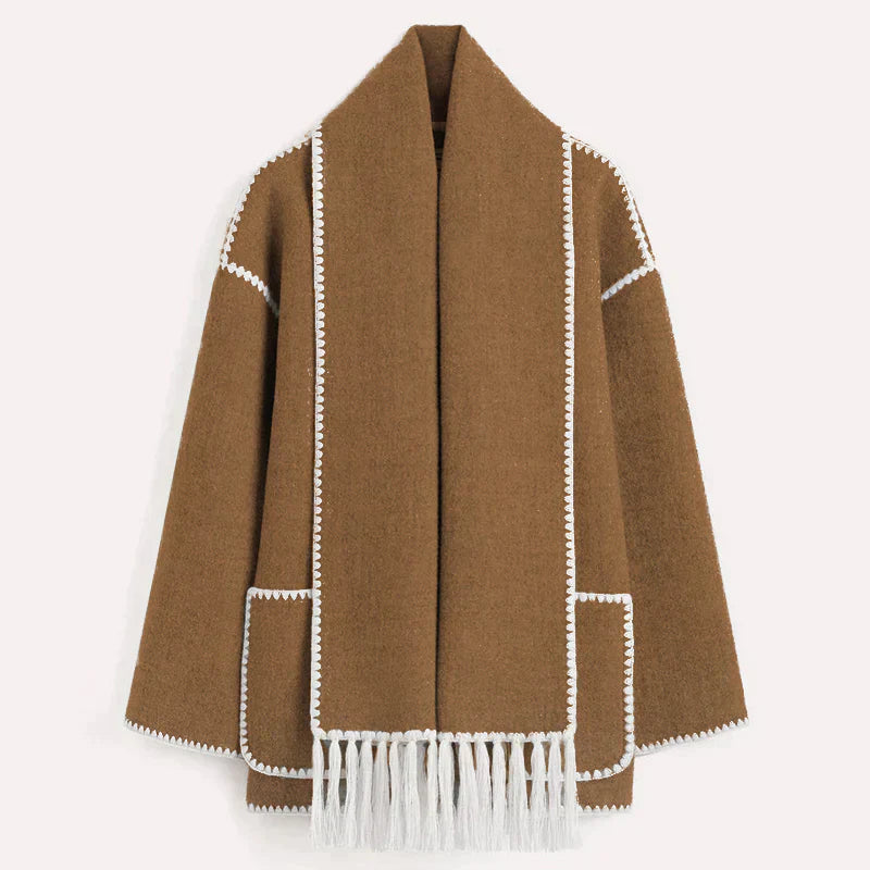 Livia | Jacke mit Integriertem Schal und Isolierendem Material für Damen