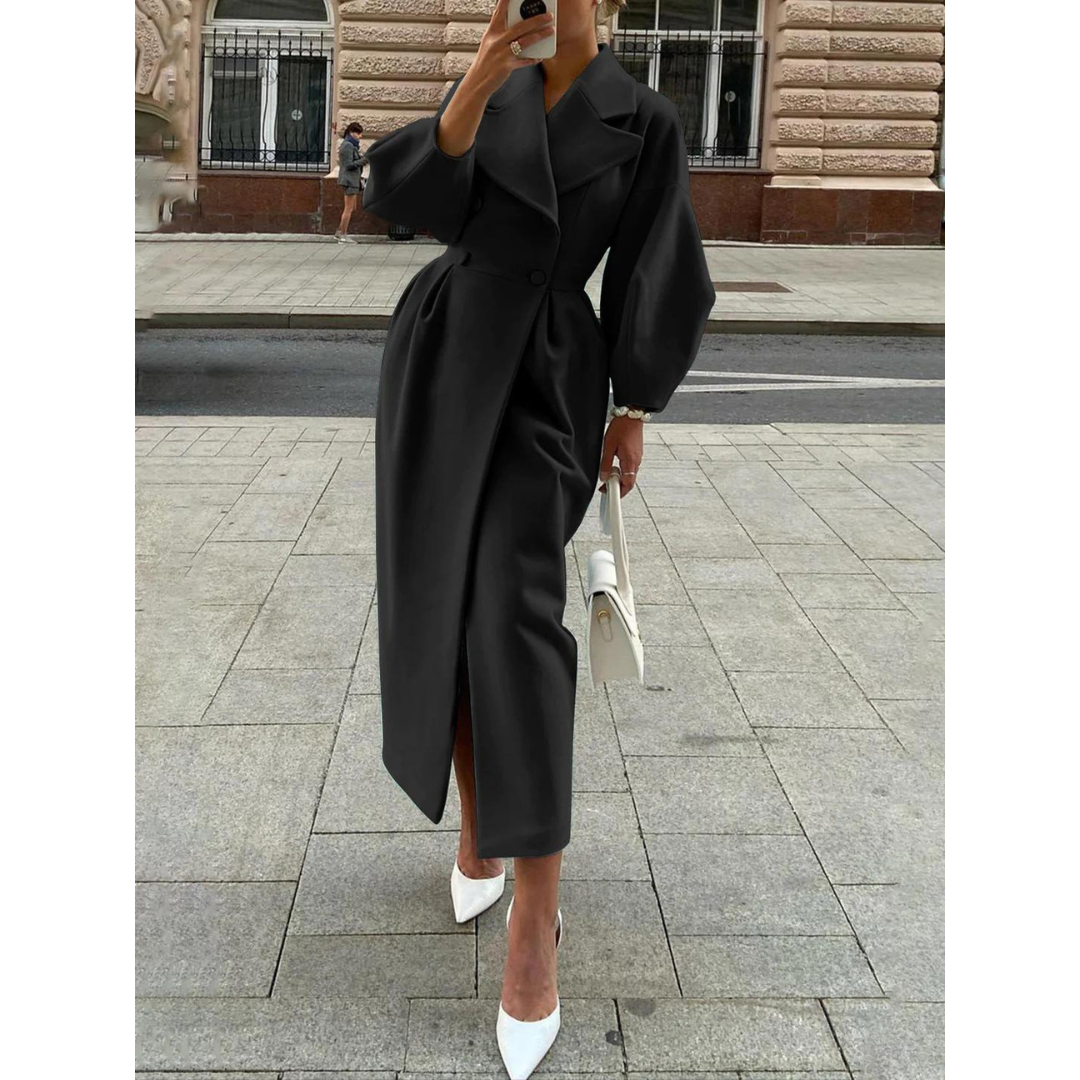 Saaria | Wintermantel mit Eleganter Silhouette und Hochwertiger Wollmischung für Damen