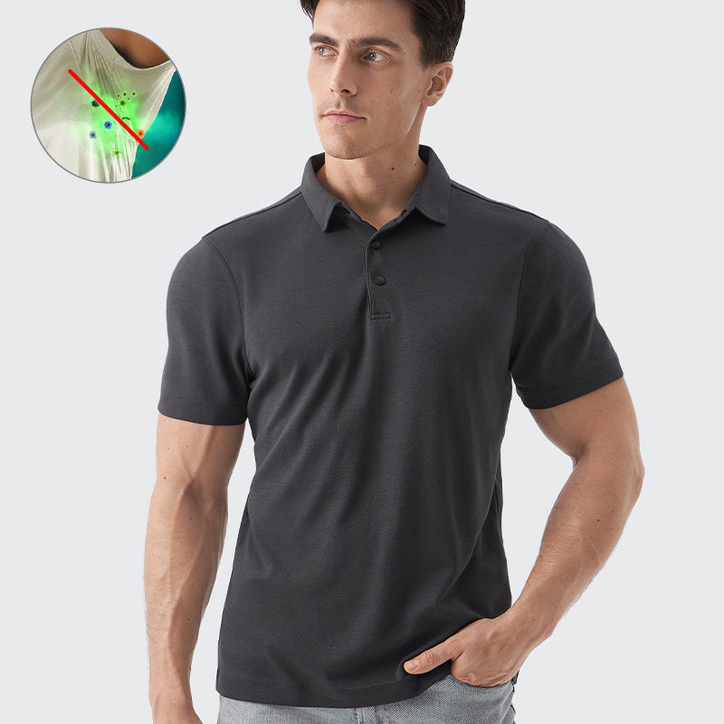 Luca | Poloshirt mit geruchsneutralisierender Technologie und feuchtigkeitsregulierenden Eigenschaften für Herren