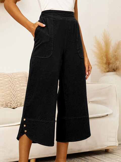 Sarina | Wadenlange Hose mit Feuchtigkeitsregulierendem Gewebe und Flexiblem Bund für Frauen