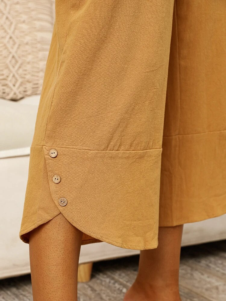 Sarina | Wadenlange Hose mit Feuchtigkeitsregulierendem Gewebe und Flexiblem Bund für Frauen