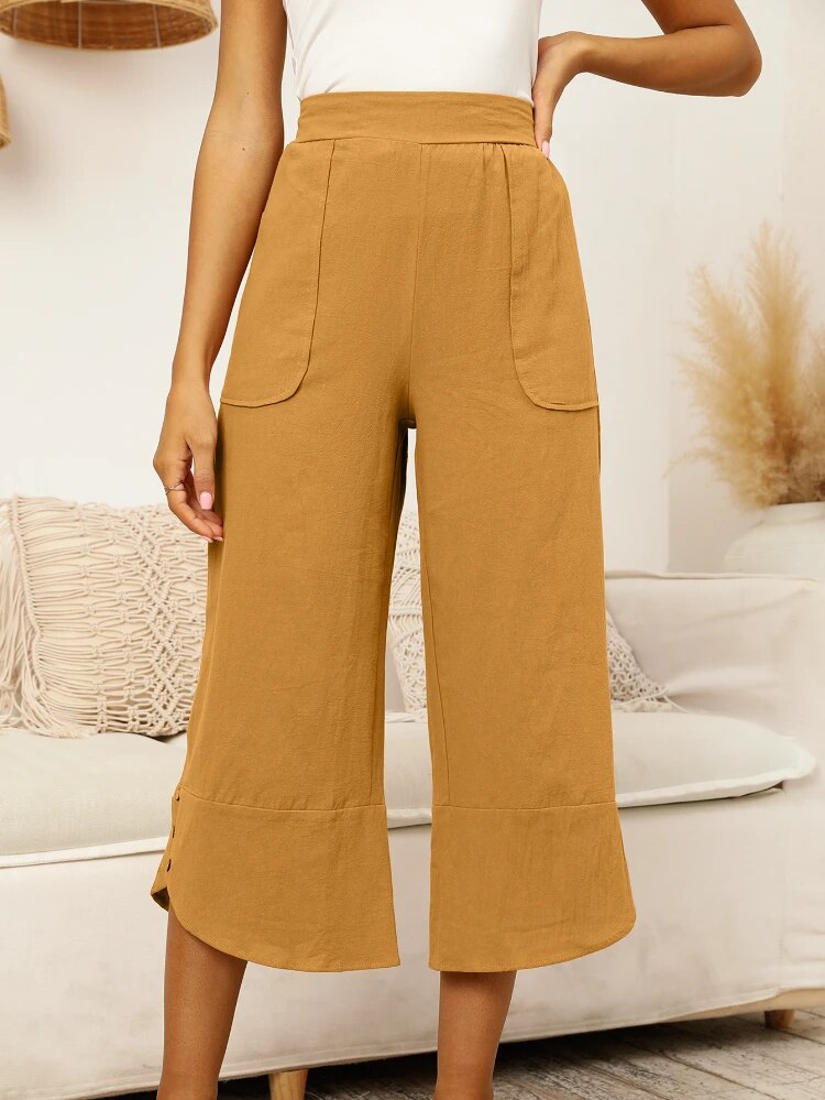 Sarina | Wadenlange Hose mit Feuchtigkeitsregulierendem Gewebe und Flexiblem Bund für Frauen