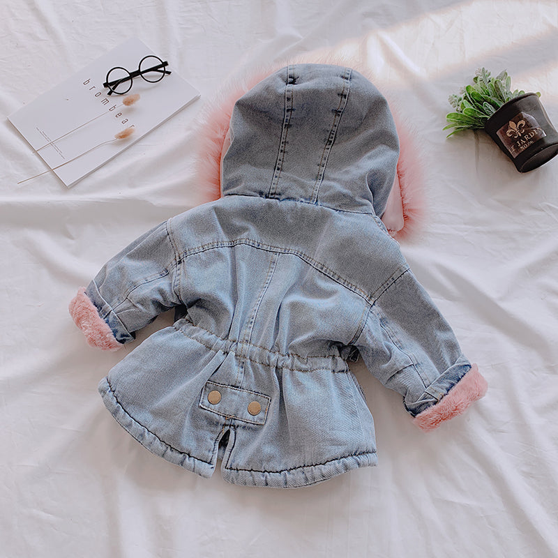 Luna | Jeansmantel mit Luftiger Passform und Verspielt Design für Mädchen