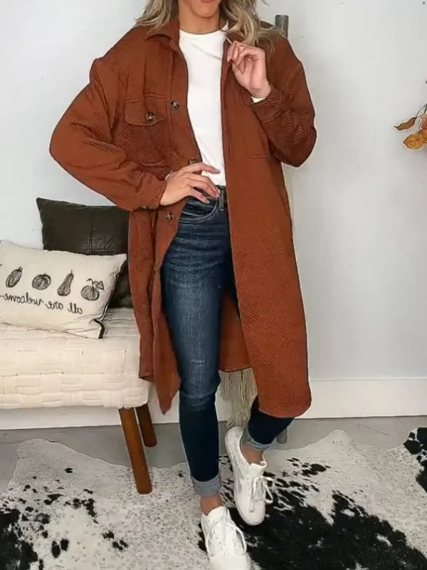 Livia | Lange Jacke mit Eleganz und Bequemlichkeit für Damen