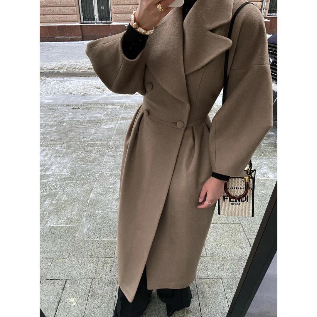 Saaria | Wintermantel mit Eleganter Silhouette und Hochwertiger Wollmischung für Damen