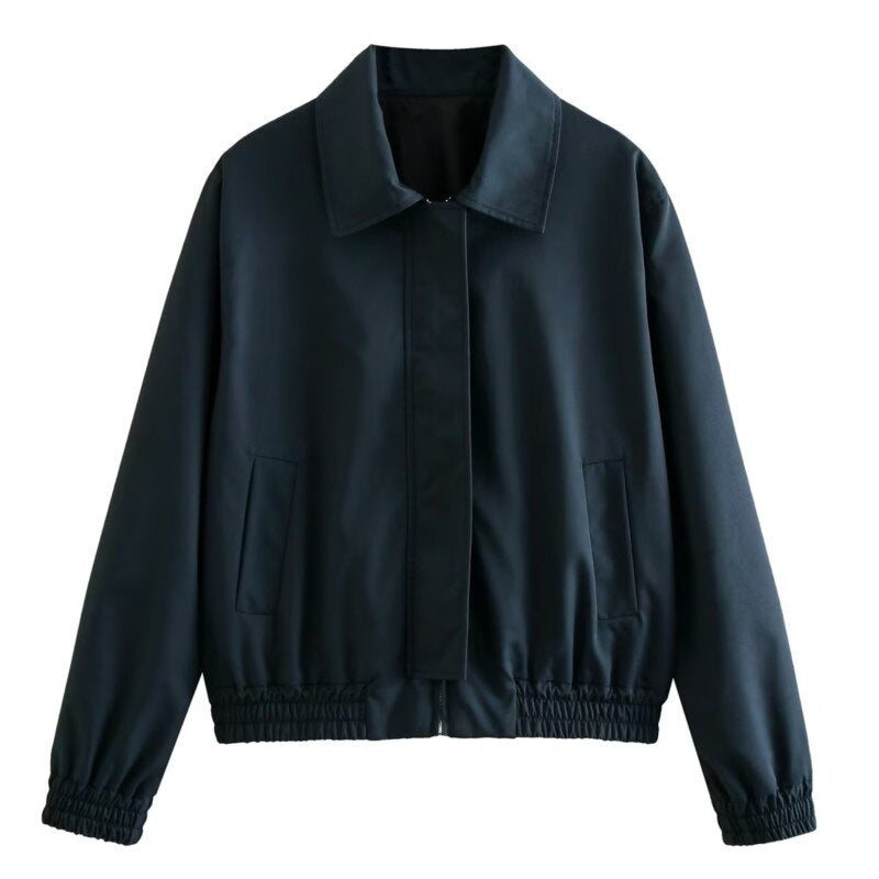 Aurelia | Bomber Jacke mit Übergrößen und Trendigem Kragen für Frauen