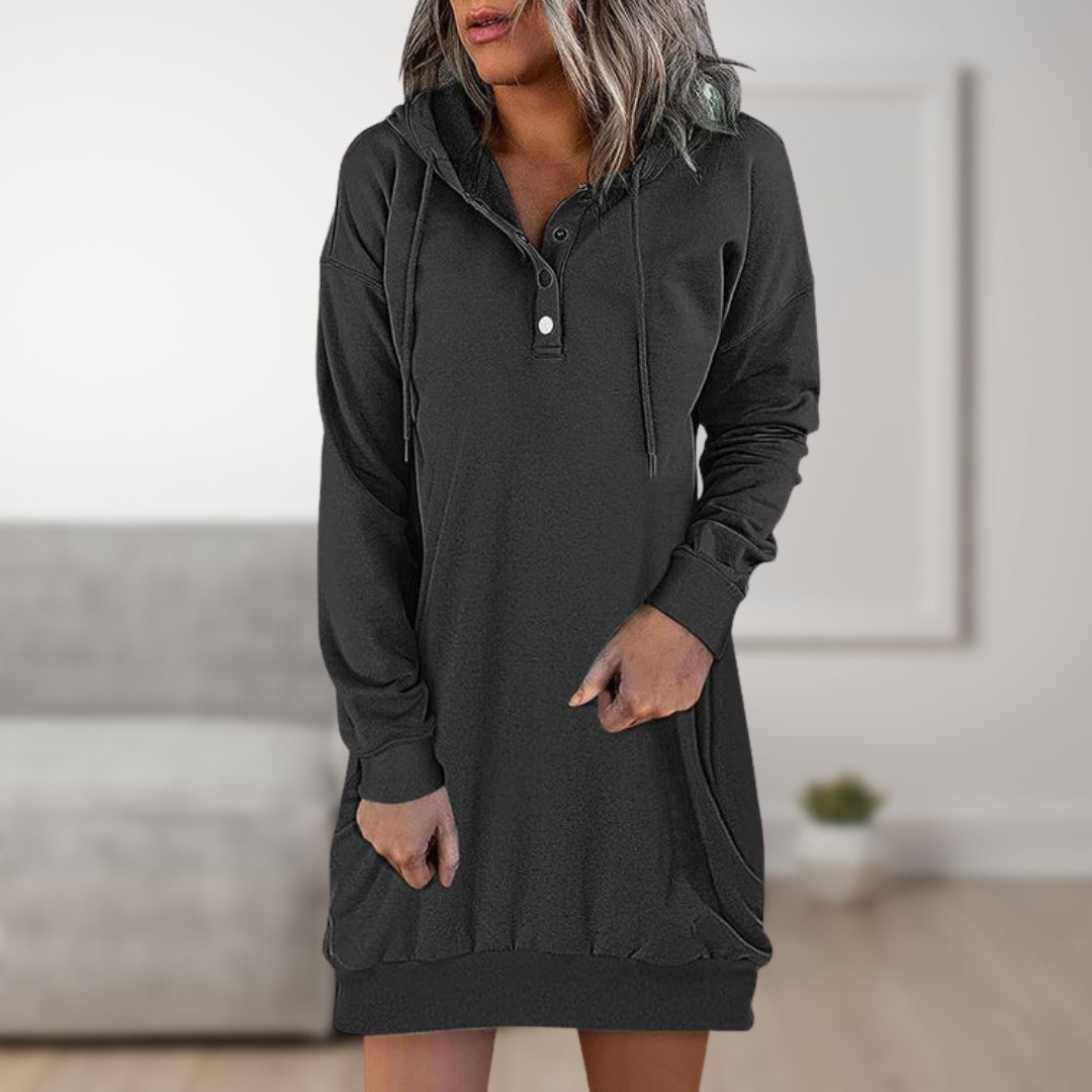 Siena | Kapuzenkleid mit Trendigem Design und Bequemer Passform für Damen