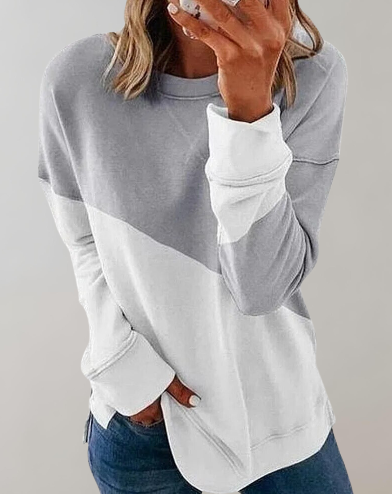 Liora | Sweatshirt mit zeitloser Eleganz und atmungsaktivem Stoff für Frauen