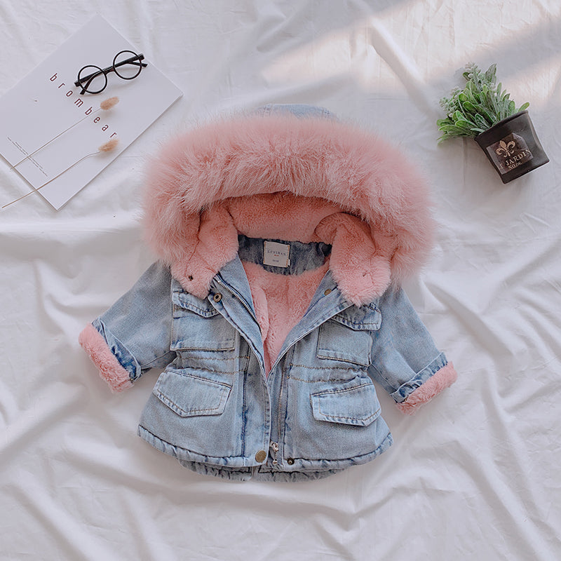 Luna | Jeansmantel mit Luftiger Passform und Verspielt Design für Mädchen