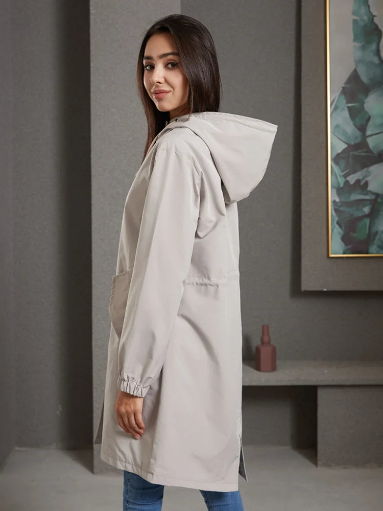 Celestia | Trenchcoat mit Wasserabweisendem Schutz und Zeitlosem Design für Damen