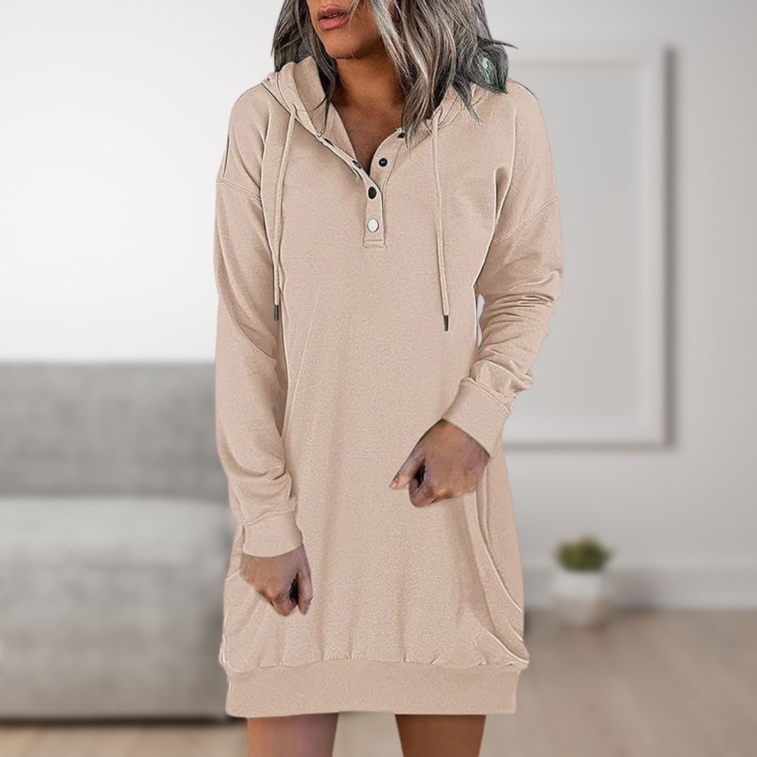 Siena | Kapuzenkleid mit Trendigem Design und Bequemer Passform für Damen
