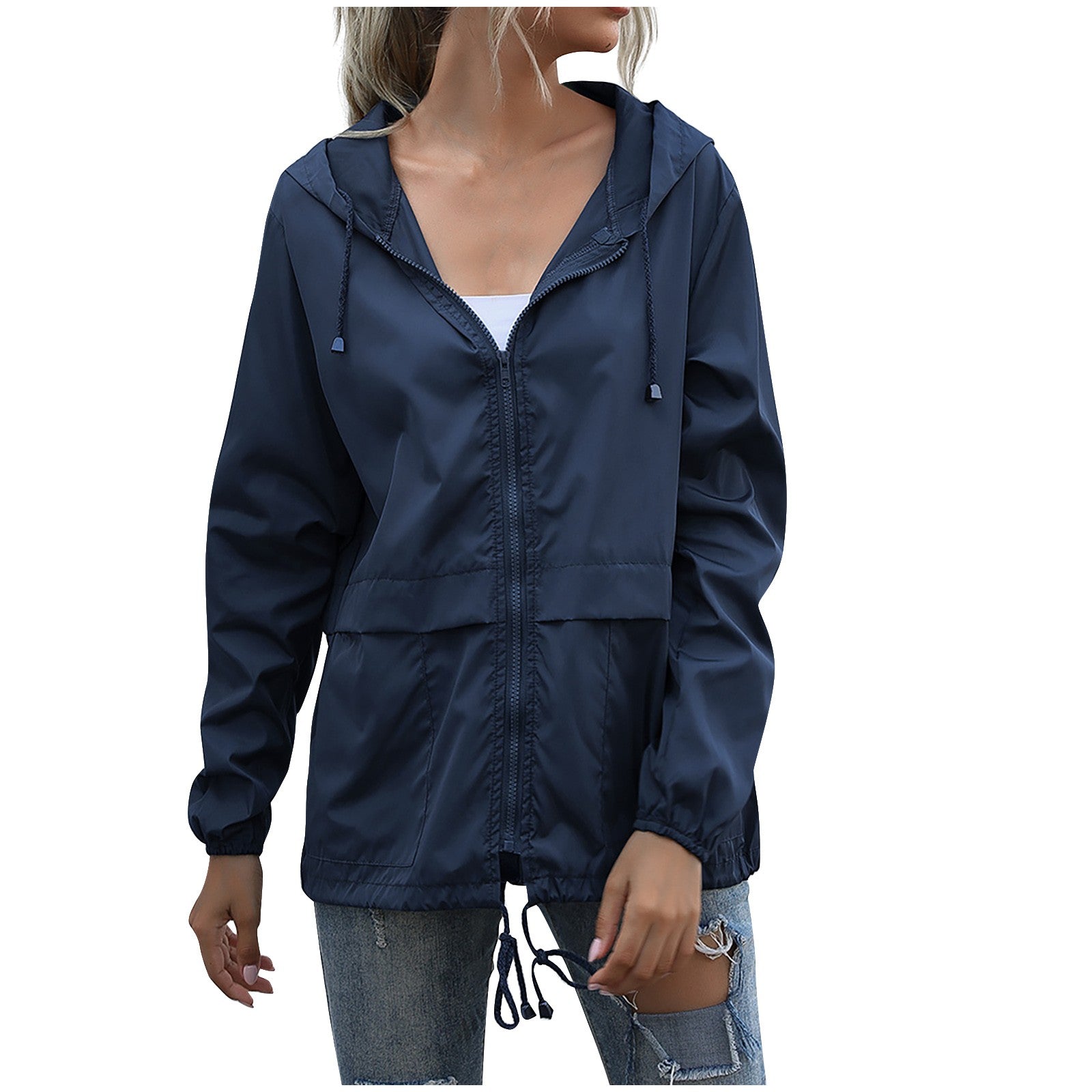 Liora | Regenjacke mit elegantem Design und schützender Kapuze für Frauen