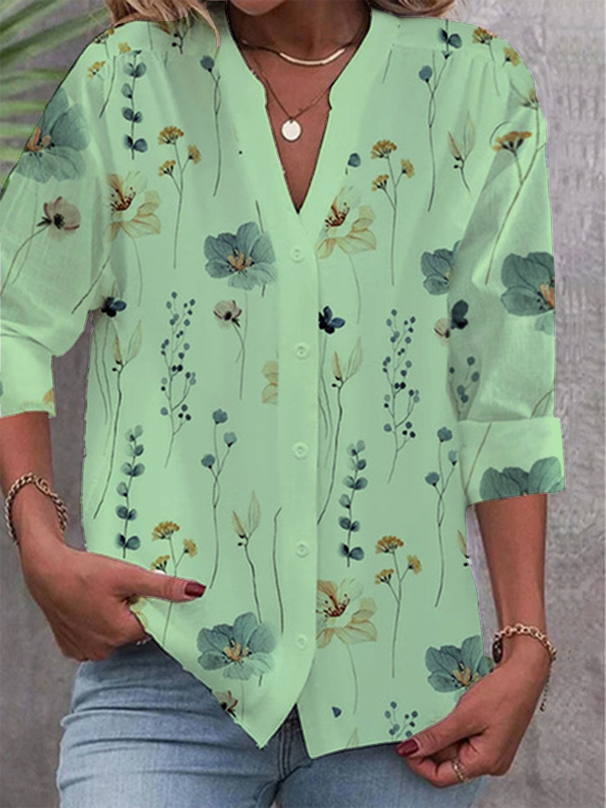 Livia | Damenbluse mit Leinen-Baumwoll-Mischung und Modischem Design für Damen