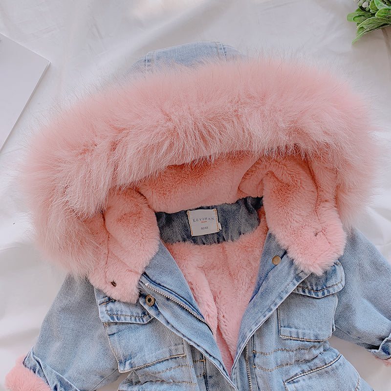 Luna | Jeansmantel mit Luftiger Passform und Verspielt Design für Mädchen