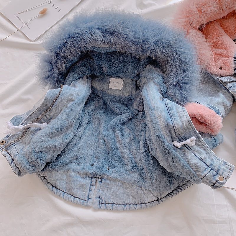 Luna | Jeansmantel mit Luftiger Passform und Verspielt Design für Mädchen