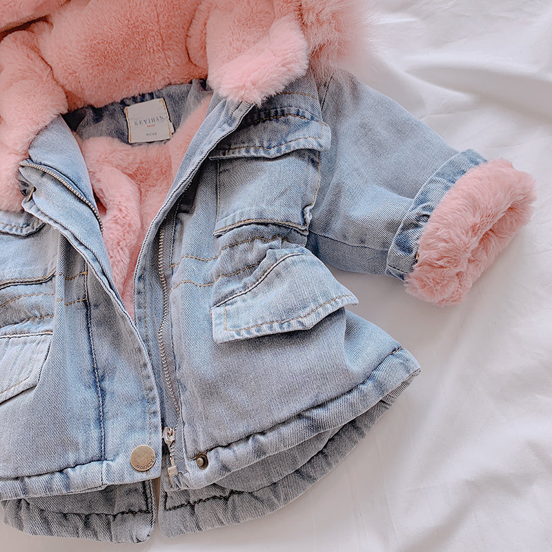Luna | Jeansmantel mit Luftiger Passform und Verspielt Design für Mädchen