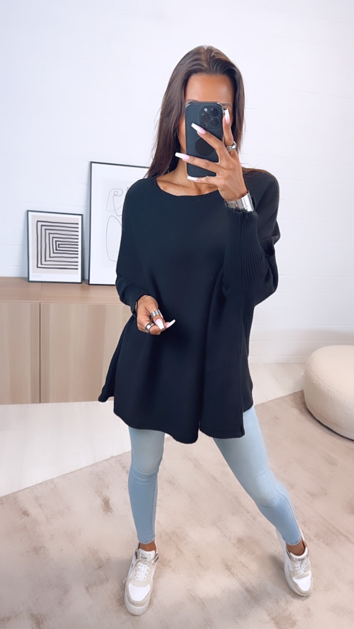 Luna | Pullover mit Weichem Material und Eleganten Fledermausärmeln für Damen