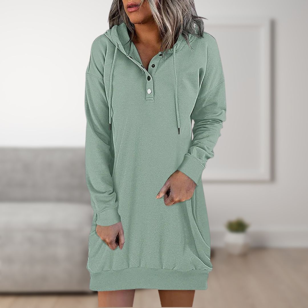 Siena | Kapuzenkleid mit Trendigem Design und Bequemer Passform für Damen