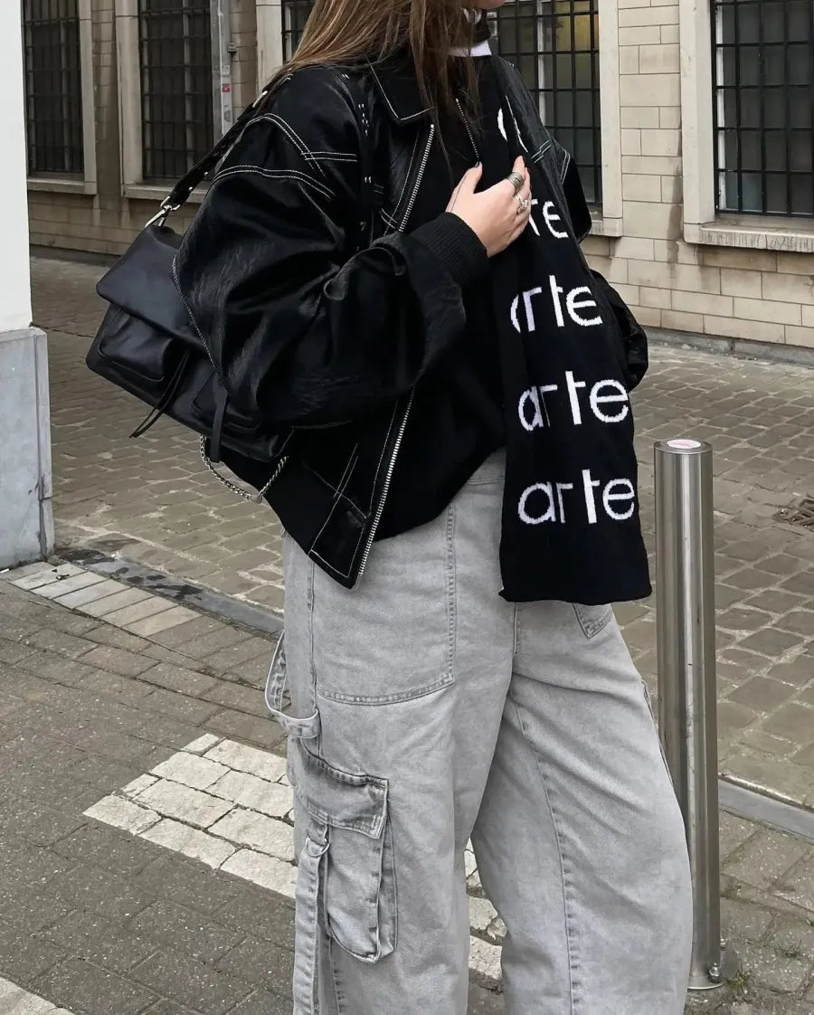 Isolde | Lederjacke mit modernem Schnitt und lässigem Stil für Frauen