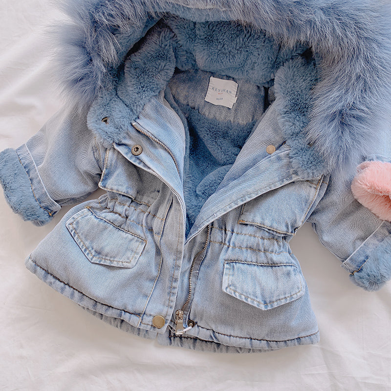 Luna | Jeansmantel mit Luftiger Passform und Verspielt Design für Mädchen