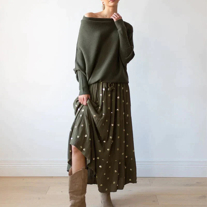 Liora | Pullover mit Asymmetrischem Design und Stilvollen Drapierungen für Frauen