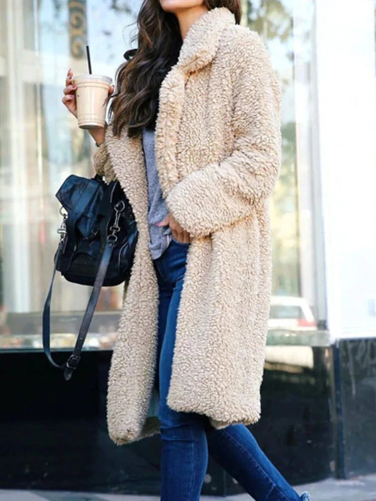 Liora | Teddy Mantel mit elegantem Stil und Komfort für den Winter