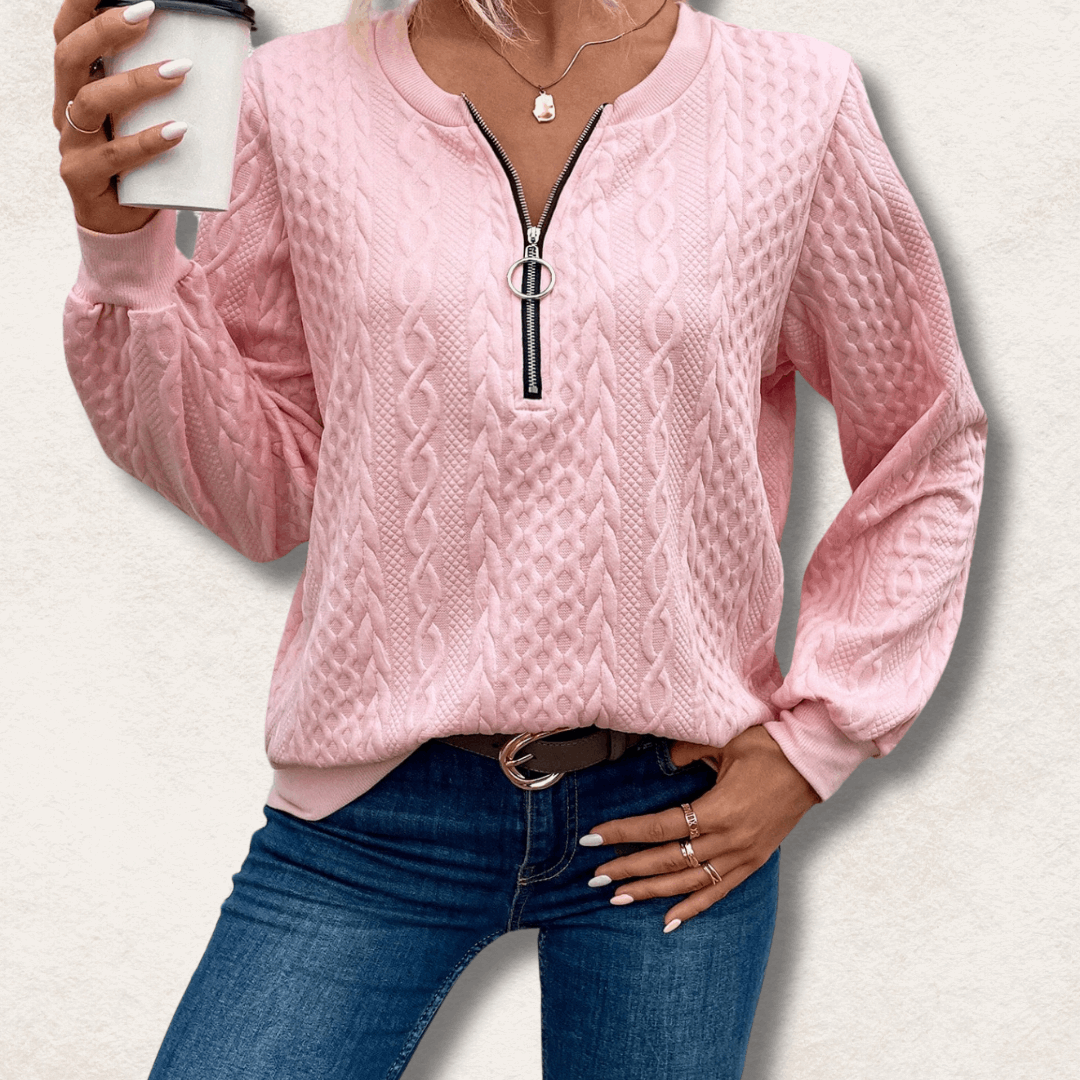 Seraphina | Pullover mit Stilvollem Reißverschluss und Komfortablem Material für Frauen