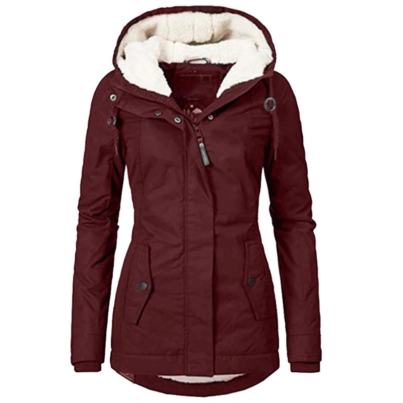 Amara | Jacke mit Warmem Pelzfutter und Eleganten Design für Frauen