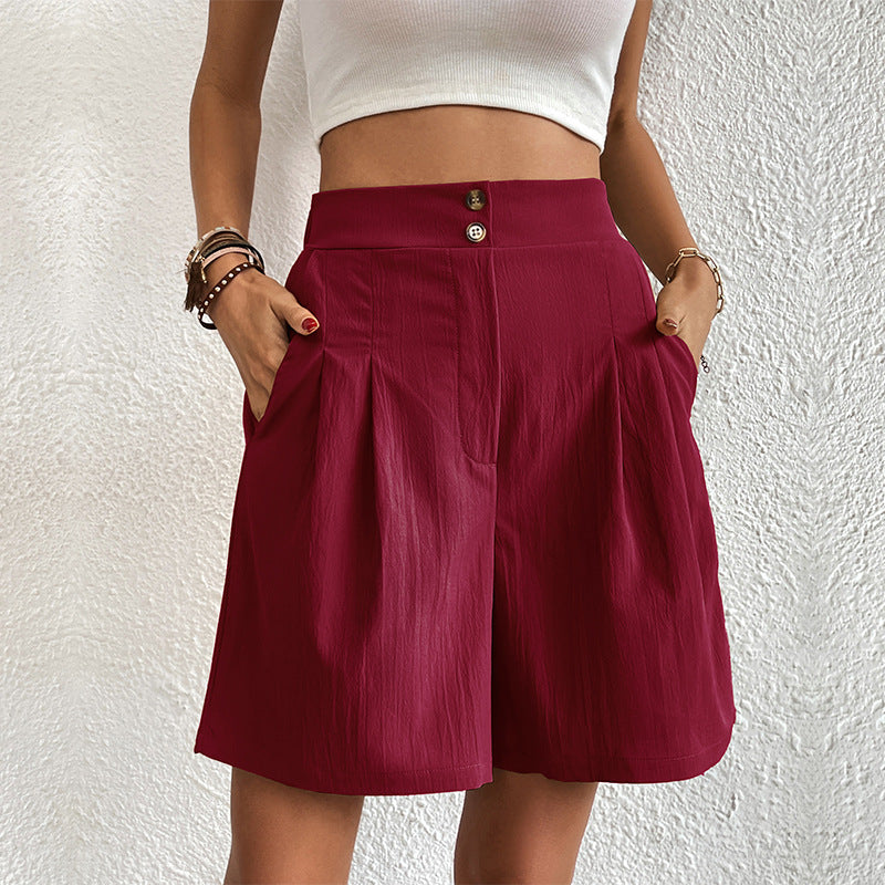 Liora | Shorts mit Hoher Taille und Weitem Bein für Damen
