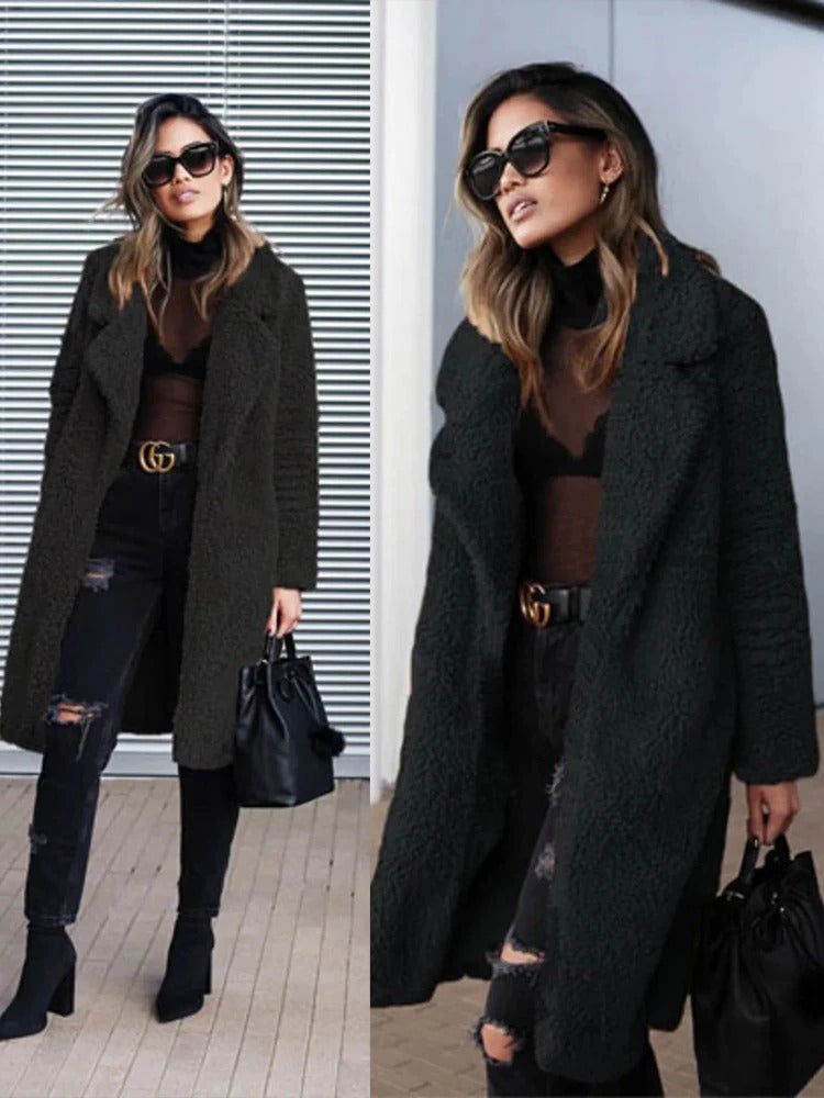 Liora | Teddy Mantel mit elegantem Stil und Komfort für den Winter