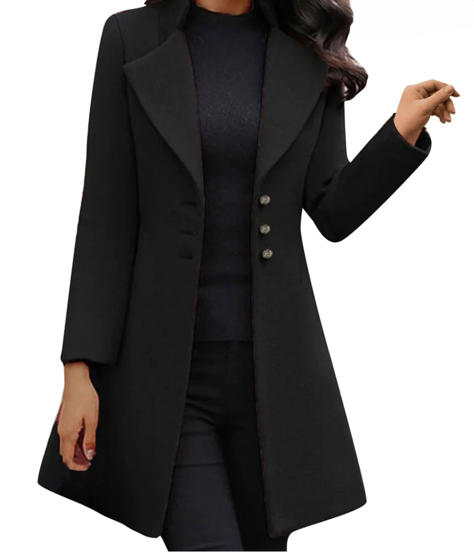 Celestia | Wollmantel mit eleganter Verarbeitung und stilvollem Design für Damen