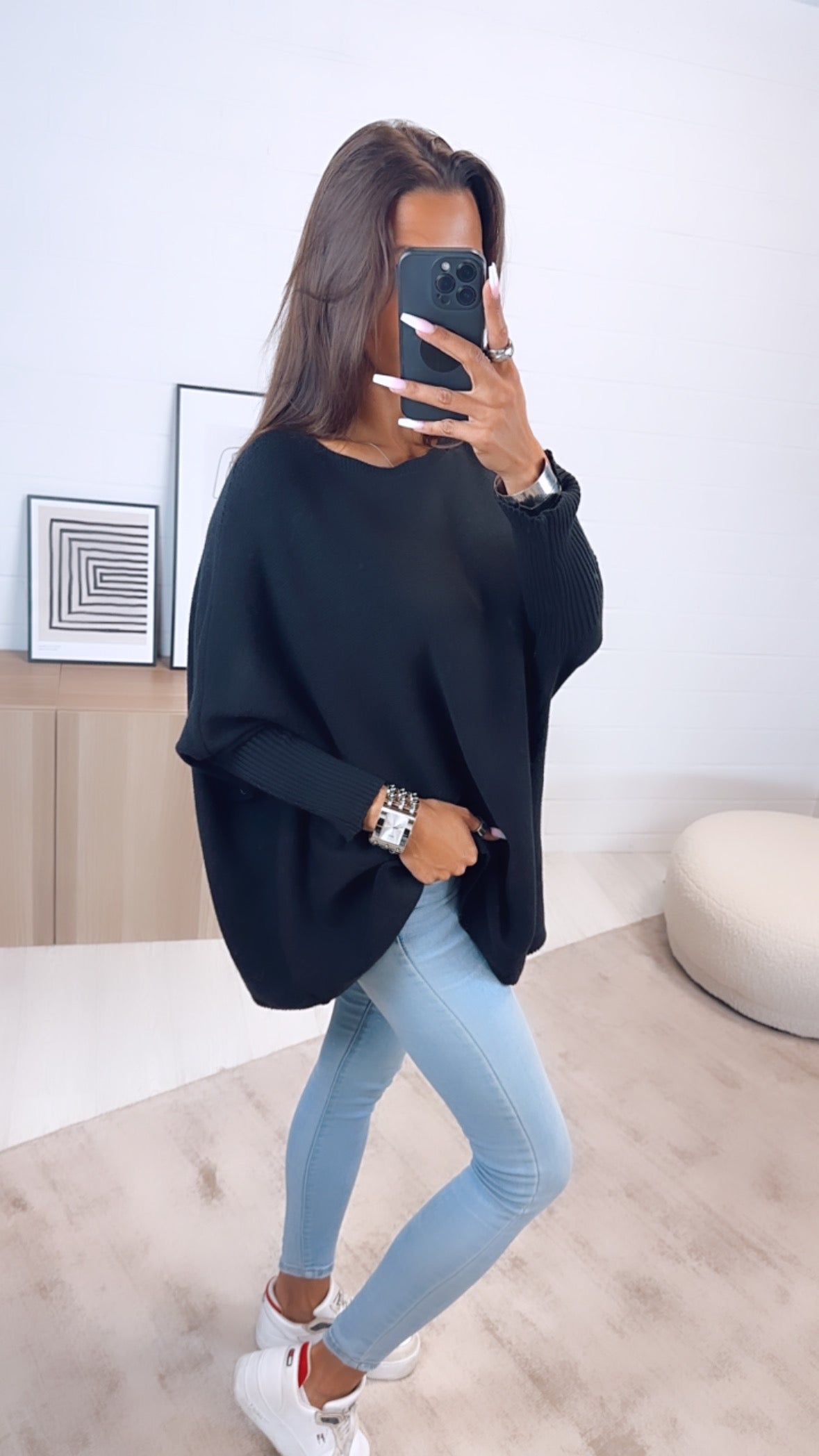 Luna | Pullover mit Weichem Material und Eleganten Fledermausärmeln für Damen