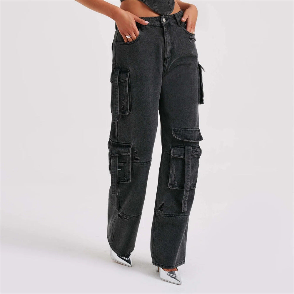 Lyra | Denimhose mit Bequemer Passform und Weitem Bein für Damen