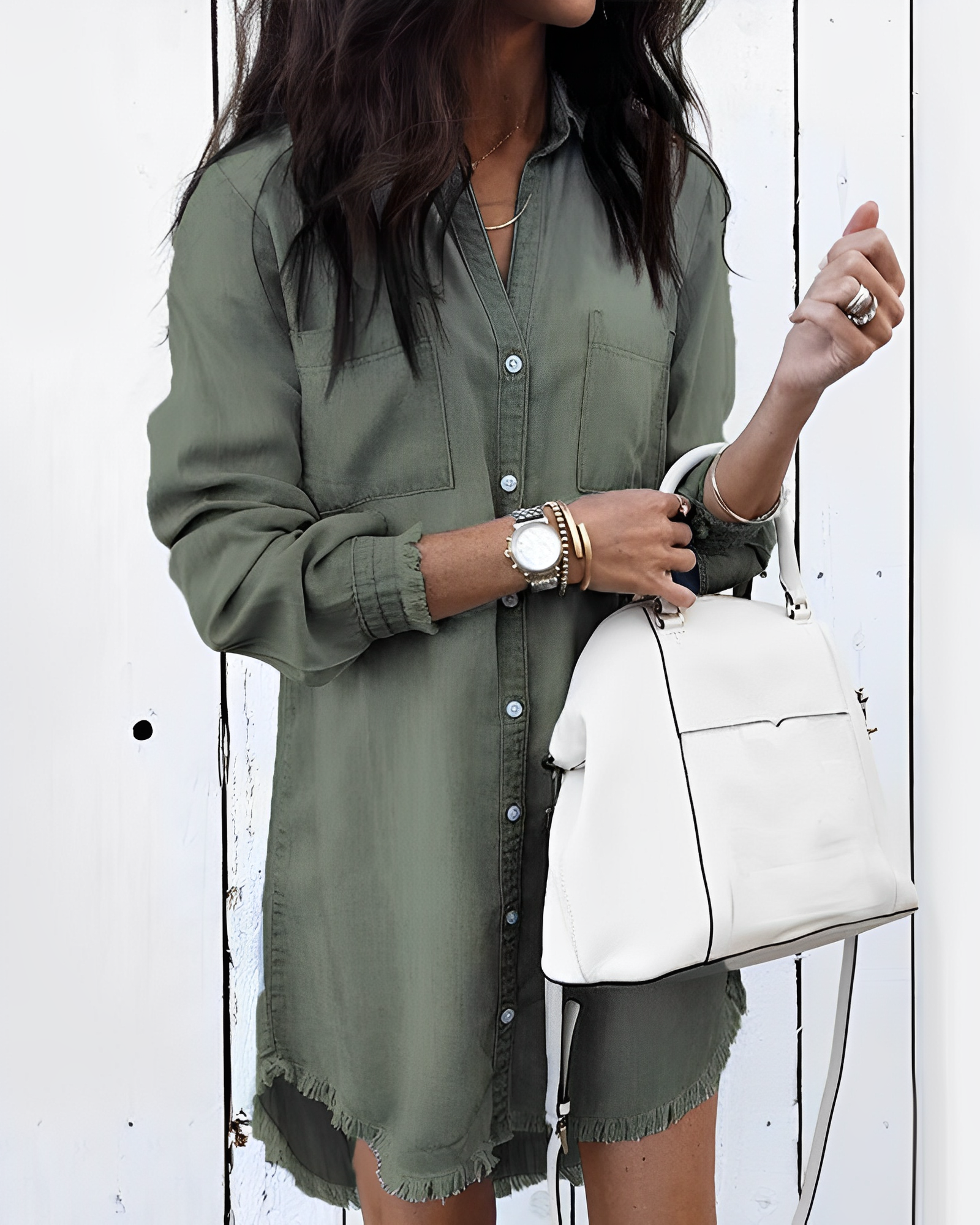 Zephyr | Denim Bluse - Stilvolle Jeansbluse mit Knöpfen für einen lässigen Look
