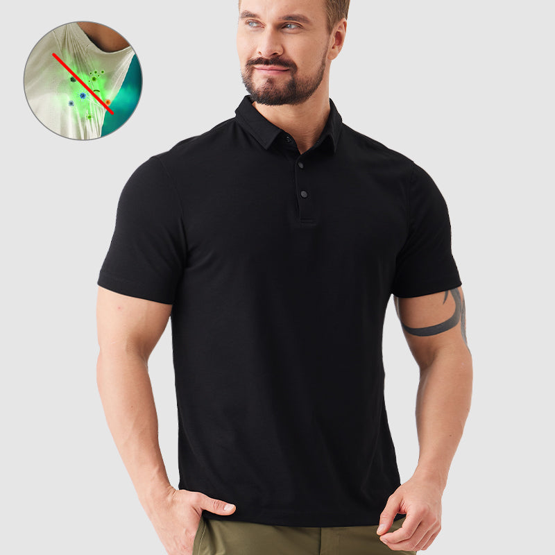 Luca | Poloshirt mit geruchsneutralisierender Technologie und feuchtigkeitsregulierenden Eigenschaften für Herren