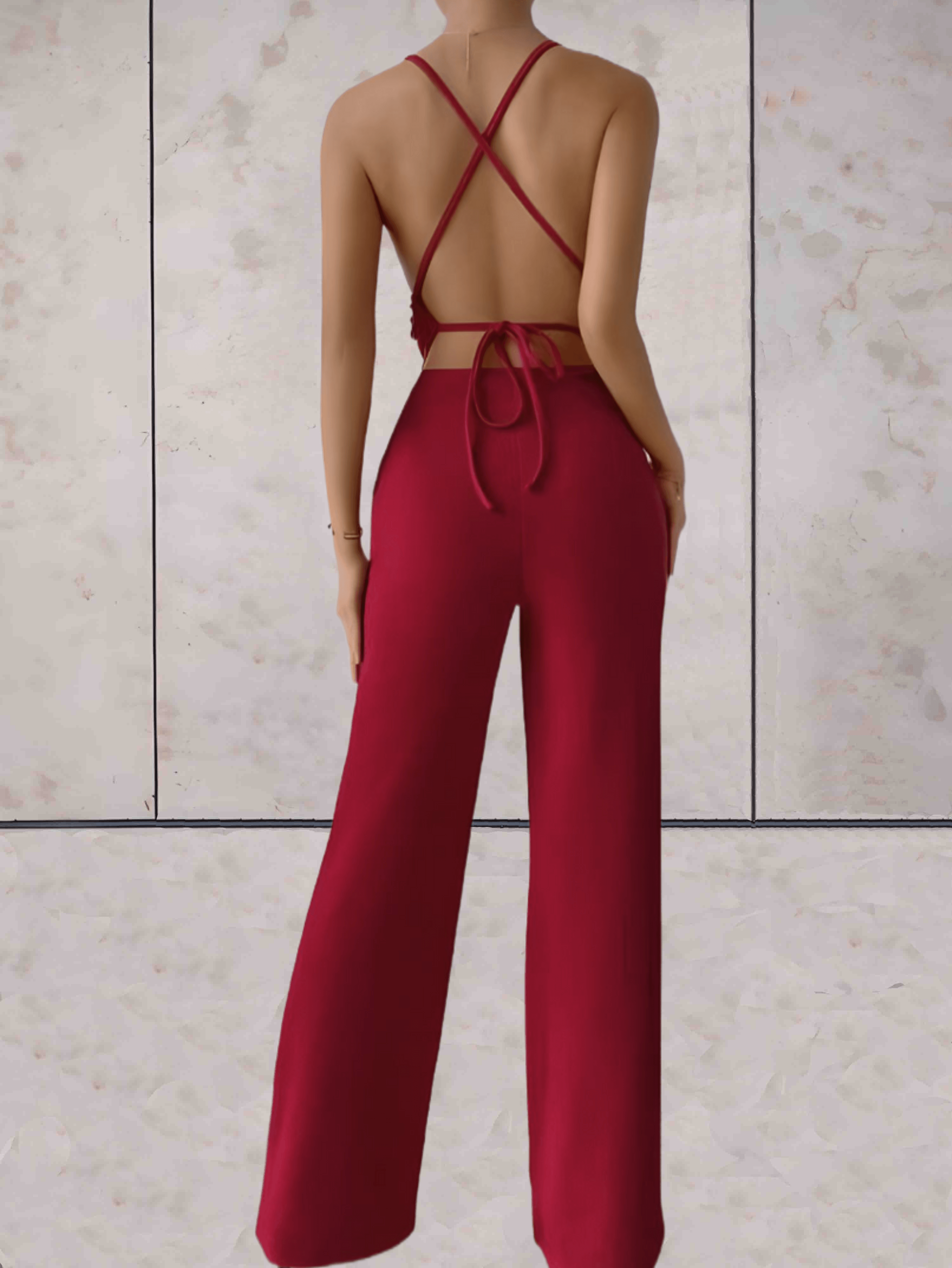 Luna | Jumpsuit mit Eleganten Rückenfreien Details für Damen