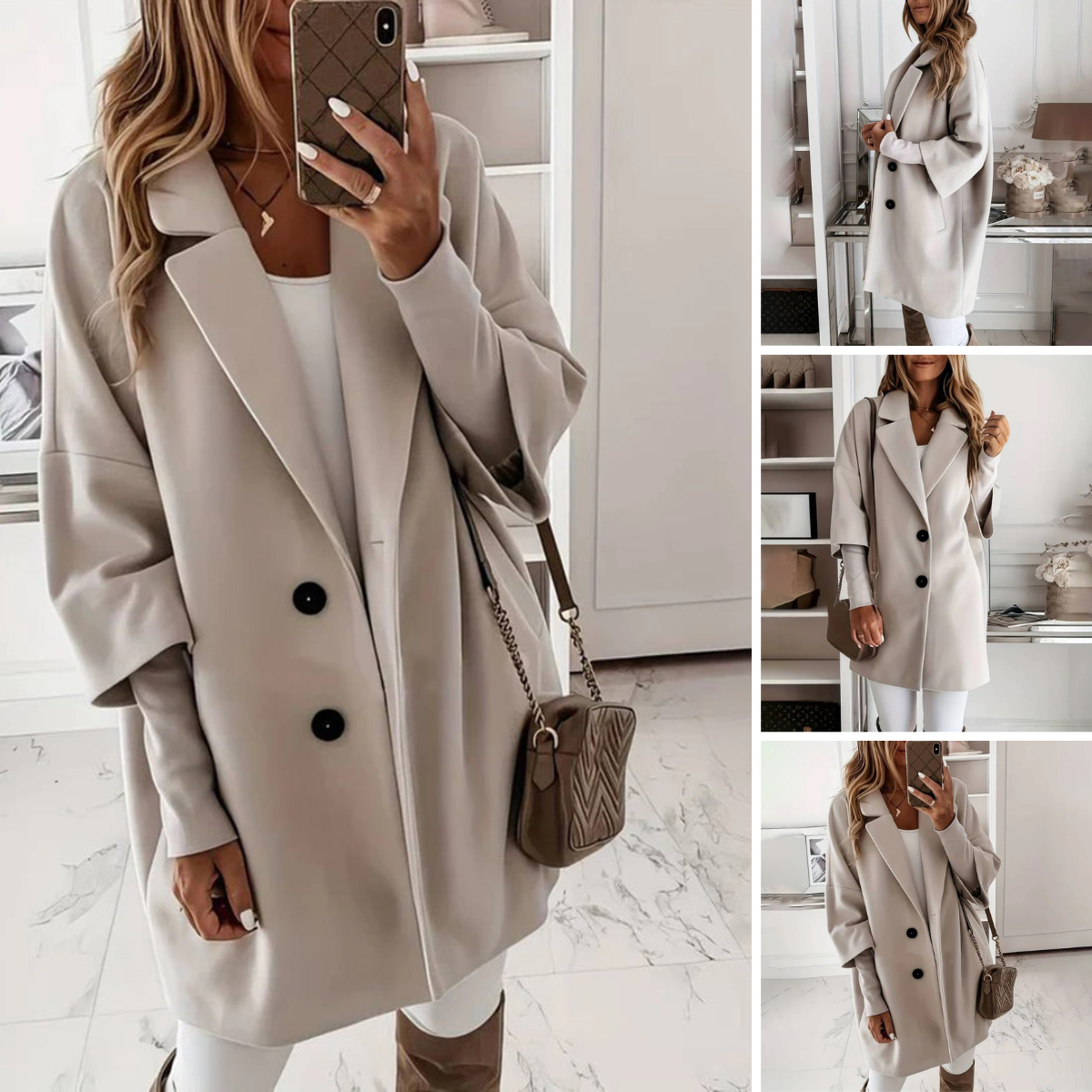 Celestine | Glamour-Mantel mit Raffinierter Eleganz für die Wintermode
