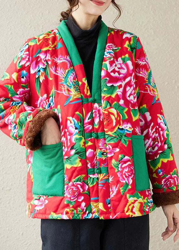 Liora | Jacke mit Atmungsaktiver Baumwollfüllung und Boho-Print für Damen