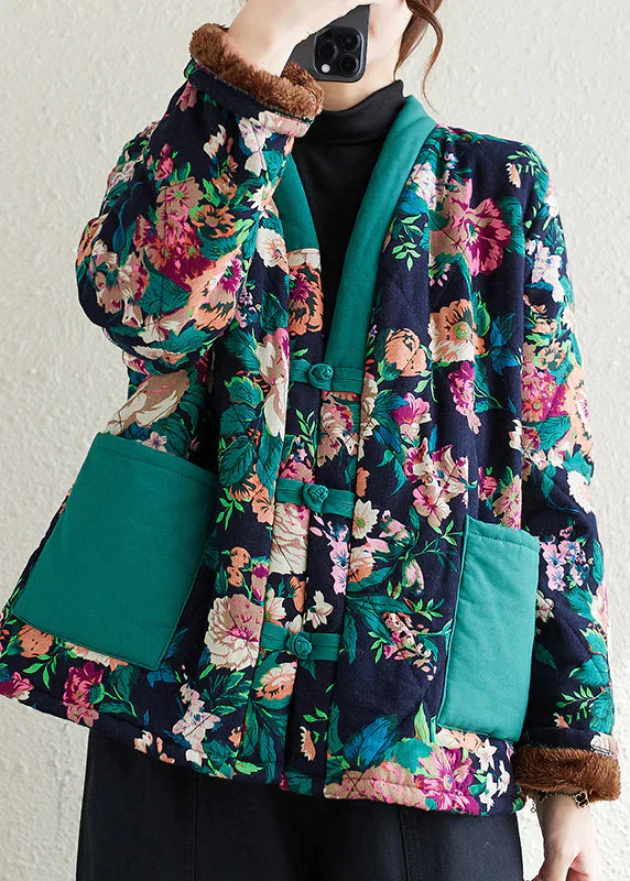 Liora | Jacke mit Atmungsaktiver Baumwollfüllung und Boho-Print für Damen
